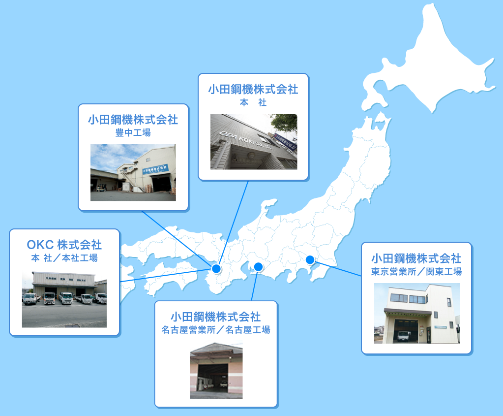 小田鋼機株式会社　事業所